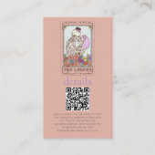 Carte D'accompagnement Gothique Tarot Card QR Détails du Mariage (Devant)