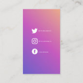 Carte D'accompagnement Gradient fait de coeur d'amour Silhouette Enclavur (Dos)