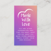 Carte D'accompagnement Gradient fait de coeur d'amour Silhouette Enclavur (Devant)