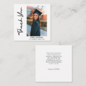 Carte D'accompagnement Graduation moderne simple (Devant / Derrière)