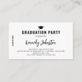 Carte D'accompagnement Graduation Party Grad Class of 2025 Senior (Devant)