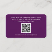 Carte D'accompagnement Graduation  RSVP QR Code Response Card (Devant)
