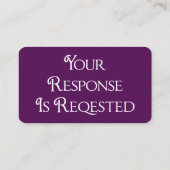 Carte D'accompagnement Graduation  RSVP QR Code Response Card (Dos)