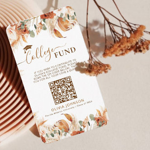 Carte D'accompagnement Graduation Venmo College Fund QR Code
