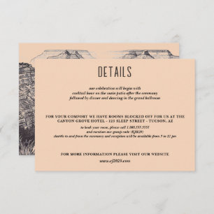 Carte D'accompagnement Grand Canyon Couple Mariage