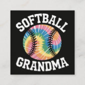 Carte D'accompagnement Grand-mère de softball (Dos)
