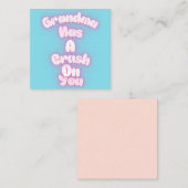 Carte D'accompagnement Grand-mère est amoureuse de toi (Devant / Derrière)