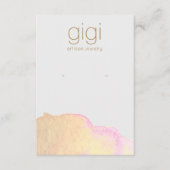 Carte D'accompagnement Grande aquarelle or Abstrait (Devant)