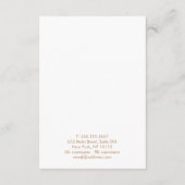 Carte D'accompagnement Grande aquarelle or Abstrait (Dos)