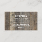 Carte D'accompagnement grange à grain de l'ouest direction mariage (Devant)