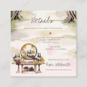 Carte D'accompagnement Grapevine Inspirée Winery Rustic Mariage Détails (Devant)