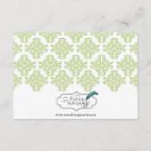 Carte D'accompagnement Grapevine Jardin Mariage Insertion (Dos)