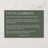 Carte D'accompagnement Gras minimaliste - Mariage (Devant)