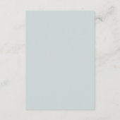 Carte D'accompagnement Gray Blush Blue Mountain Pine Réception de mariage (Dos)
