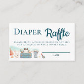 Carte D'accompagnement Greatest Adventure Teal Diaper Raffle Baby Shower (Devant)