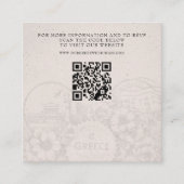 Carte D'accompagnement Grèce Mariage de passeport QR (Devant)