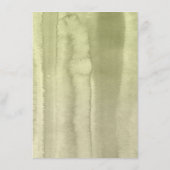 Carte D'accompagnement Green and Hydrangea Information du Mariage Invité (Dos)