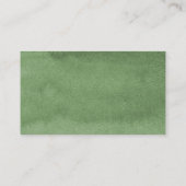 Carte D'accompagnement Green Forest Animals Baby shower Livres pour bébé (Dos)