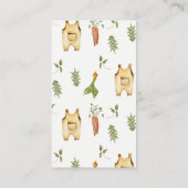 Carte D'accompagnement Green Locally Grown Baby Shower Babok Request Card (Dos)