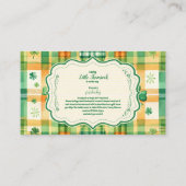 Carte D'accompagnement Green Lucky Little Shamrock Livres pour bébé (Devant)