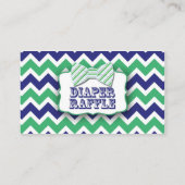 Carte D'accompagnement Green Navy Bow Cravate Déchets Raffle Tickets jeu (Dos)