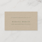 Carte D'accompagnement Green Pine Woods Mountain Sketch Mariage Website (Dos)