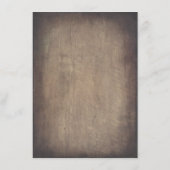 Carte D'accompagnement Green Rustic Mariage Information Invité (Dos)