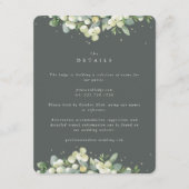 Carte D'accompagnement Green Snowberry+Eucalyptus Eedge Mariage Détails (Devant)