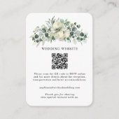 Carte D'accompagnement Greenery Eucalyptus Wedding (Devant)