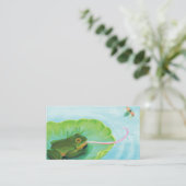 Carte D'accompagnement Grenouille attrapant un insecte (Debout devant)