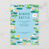 Carte D'accompagnement Grenouilles & Lily Pads BABY SHOWER CUSTOM (Devant)