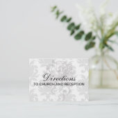 Carte D'accompagnement grey baroque damask (Debout devant)