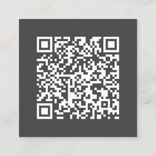 Carte D'accompagnement Gris | Code QR | Mariage RSVP (Dos)