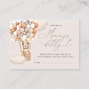 Carte D'accompagnement Gros Billets De Son Ventre - Ballons D'Ours Brown