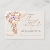 Carte D'accompagnement Gros Billets De Son Ventre - Ballons D'Ours Brown (Devant)