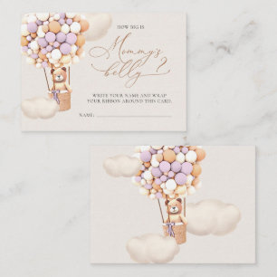 Carte D'accompagnement Gros Billets De Son Ventre - Ballons D'Ours Brown