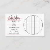 Carte D'accompagnement Guide de coupe de gâteau 7" cuillères rondes 2x1" (Devant)