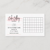 Carte D'accompagnement Guide de coupe de gâteau de fête 12x18" pour porti (Devant)