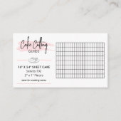 Carte D'accompagnement Guide de découpe de gâteau Mariage de 16 x 24 feui (Devant)