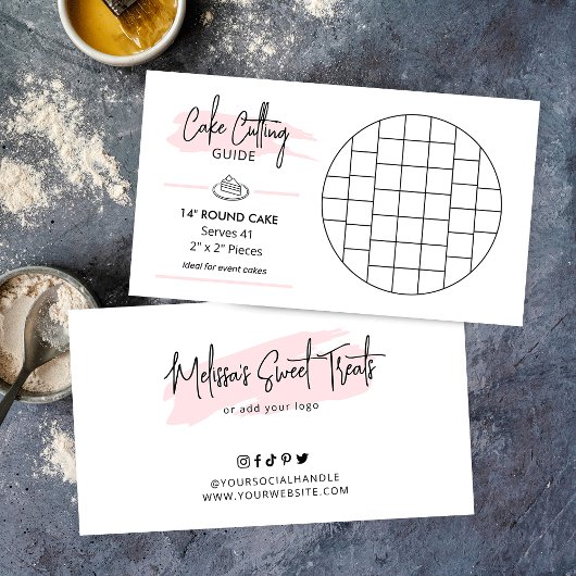 Carte D'accompagnement Guide de service de gâteau d'anniversaire de 14 po