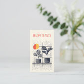 Carte D'accompagnement Guide de soins Plantes élégant Pots botaniques mod (Debout devant)