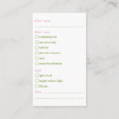 Carte D'accompagnement Guide de soins Plantes pour accrochage de l'aquare (Dos)