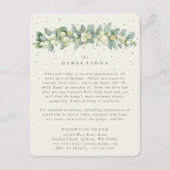 Carte D'accompagnement Guirlande de crème de neige + eucalyptus Direction (Devant)