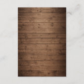 Carte D'accompagnement Guirlande Lumineuse Rustique en Bois pour Décorati (Dos)