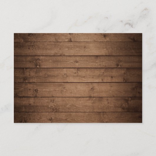 Carte D'accompagnement Guirlande lumineuse rustique en bois pour détails (Dos)