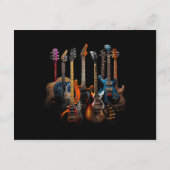 Carte D'accompagnement Guitares le cadeau des guitaristes (Dos)