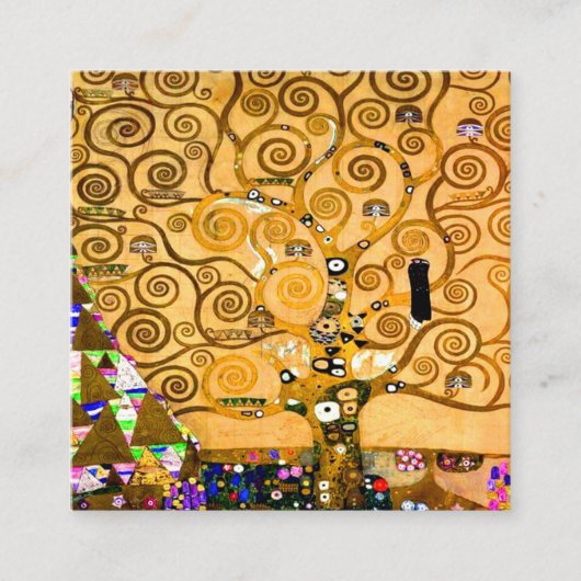 Carte D'accompagnement Gustav Klimt Arbre de vie (Devant)