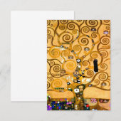 Carte D'accompagnement Gustav Klimt Arbre de vie (Devant / Derrière)