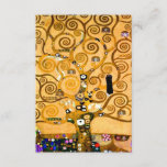 Carte D'accompagnement Gustav Klimt Arbre de vie<br><div class="desc">Cartes de clôture représentant la fresque murale de Gustav Klimt, L’arbre de vie, La Frieze Stoclet (1905-1911). Il se compose de trois mosaïques : The Expectation, Knight et The Embrace. Une belle femme, un arbre doré et deux amants dans une étreinte sont représentés. Un cadeau merveilleux pour les amateurs d'Art...</div>