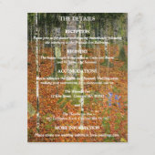 Carte D'accompagnement Gustav Klimt Forest Nature Détails du Mariage (Devant)